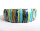 Pastel shell Bracelet on brass