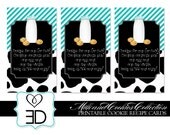 Milk and Cookies Collection - Printable Cookie Recipe Cards or Hangtags Il_170x135