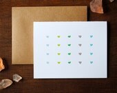 hearts greeting card // 10 pc