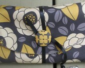 SIX  Fabric Designer Envelopes with Designer Carrier and Velcro Coin Pouch/Choose your own fabrics