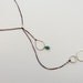 Turquoise And Silver Necklace Choker/Lariat with Sterling Silver Links and Hill Tribe Beads
