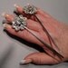 Bridal Hair Accessory Vintage Rhinestone wedding bridal hair pin adornment stick pins to hold hair or bun