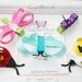 Girls Lady bug, Dragonfly, Butterfly, Bumble Bee Ribbon Sculpture Bows. Free Ship Promo