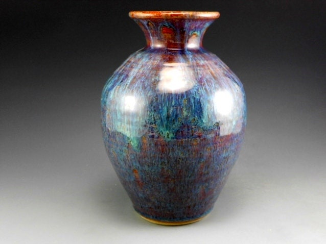Flower Vase Pottery Dark Sky B