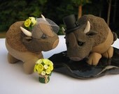 Buffalo Love Custom Keepsake Wedding Cake Topper
