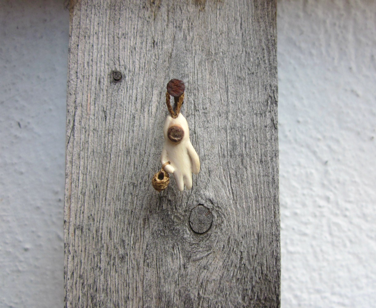 Woodland creature- Native wall art ,wood carving, OOAK