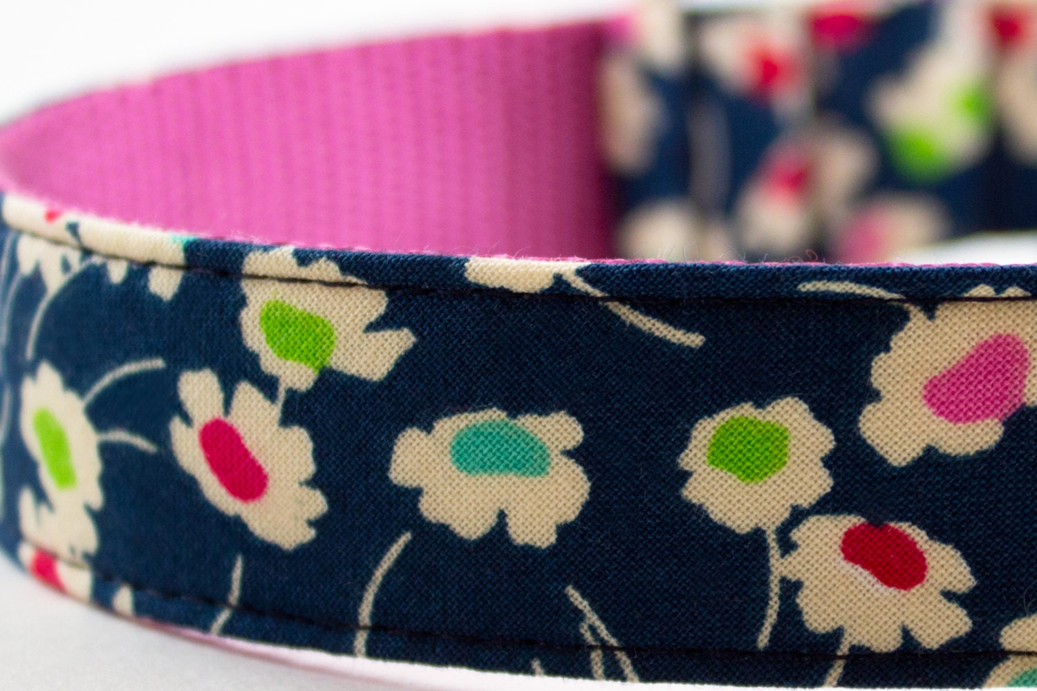 Neon Daisies Dog Collar