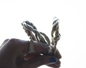 Braided Bangle, Rope Bracelet, Brass Bangle, Modern, Sculptural -- The Rapunzel Bangle