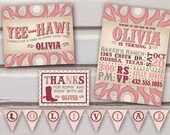 Cowgirl Birthday Party Pack