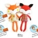 Fox Sewing Pattern PDF Stuffed Toy Softie Instant Download