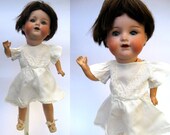 Antique German Bisque Doll Armand Marseille AM 990 Character Baby - Happy Chubby Toddler Unusual Stick Body Rare Small Cabinet Doll Cute 20s