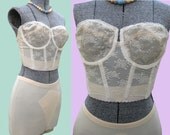 Vintage 60s Deadstock Vogue Lingerie Beige Shaper Panty Girdle Shorts Briefs - Burlesque Pinup Sexy Glam New Old Stock NOS Unworn L Large