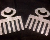 Afro Pick Duafe Comb Earrings