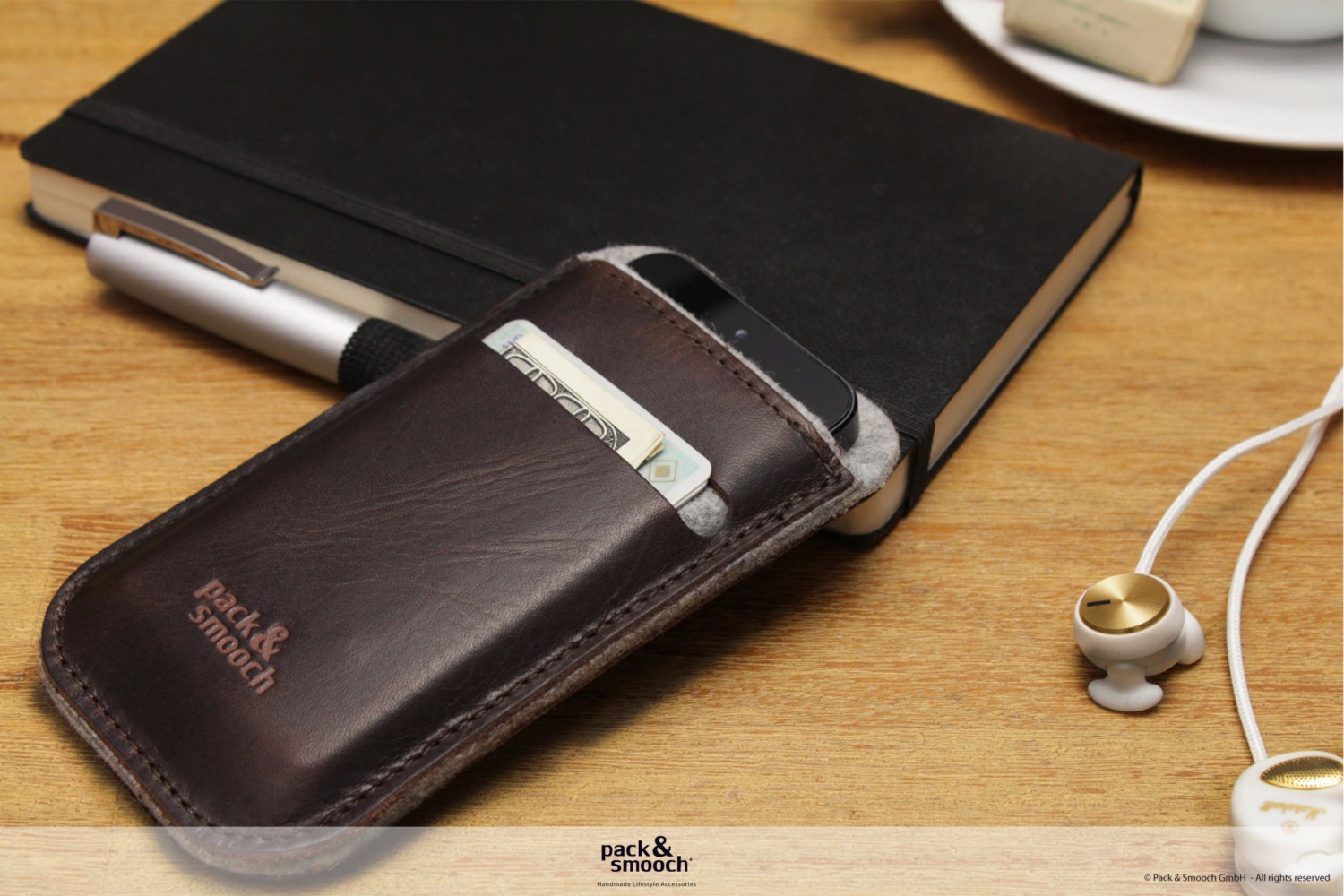 Pack & Smooch iPhone 5 wallet case, iphone case, leather case, Leicester LE-5-GDB