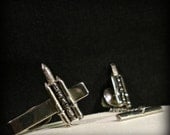 United States Air Force Missile Tie Clip and Tie Pin Set