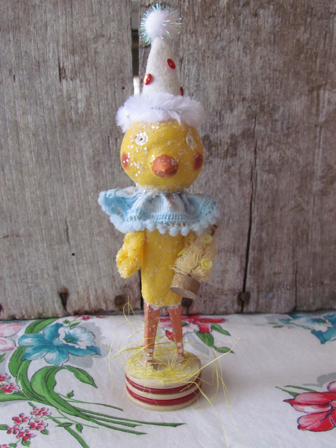 Primitive Folk Art Easter Duck