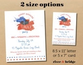 4th of july // printable invitation