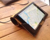 Window Ipad mini case - hand stitched leather by Aixa