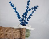 Lavender Wedding Boutonniere - Lavender and Burlap Boutonniere