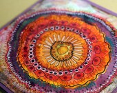 Greeting Card Orange Flower, original artwork