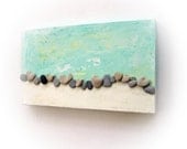 Unique Home Decor - One Of A Kind 3D Art Wall decoration - genuine Heart shaped Beach rocks