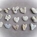 Wedding Favors Eco Friendly - 15 genuine natural heart shaped beach pebbles A