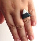 The Little Mountain Ring - Snow capped Mountain Adjustable Ring