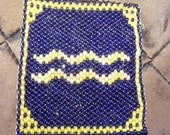 Small Aquarius Beaded Tapestry