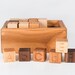 Wooden Alphabet Blocks Montessori Toddler Toy