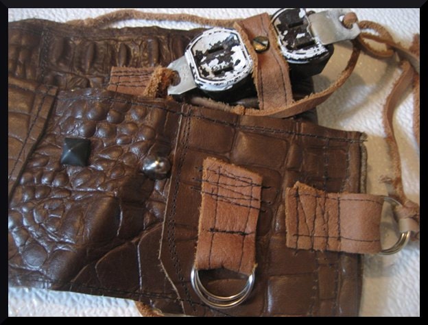 Electro Junkie Wide Leather Studded Belt Wrap