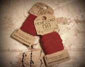 Hemp Twine - Red  20 ft.