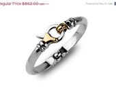 on sale Sterling Silver and 14k gold Bracelets  Fix  Homemade Bracelets with Swag Unisex