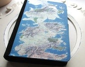 Game of Thrones Inspired land map travelers journal book notebook wallet holder