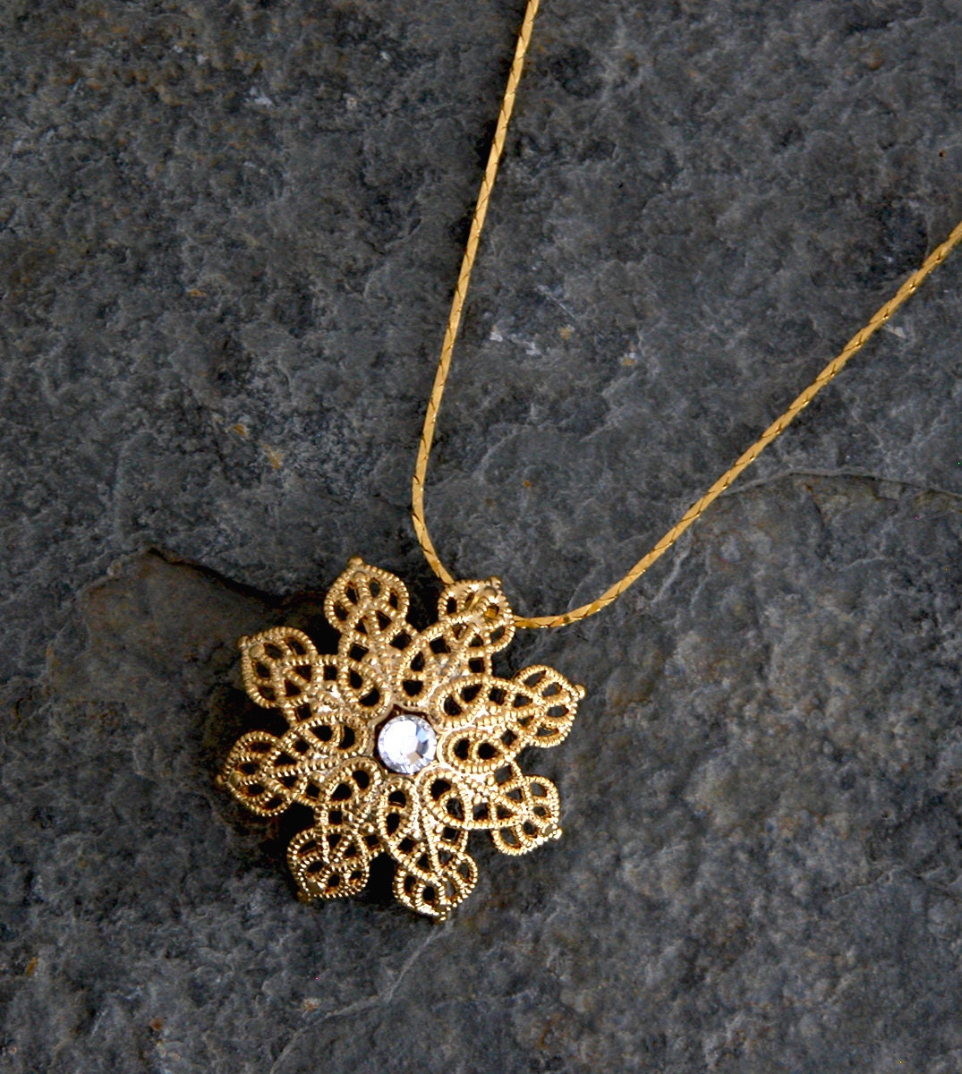 Wedding jewelry ,Bridal Necklace ,Bridesmaids Jewelry,Gold Snowflake Necklace,Winter Wedding,Bridal Gold Necklace