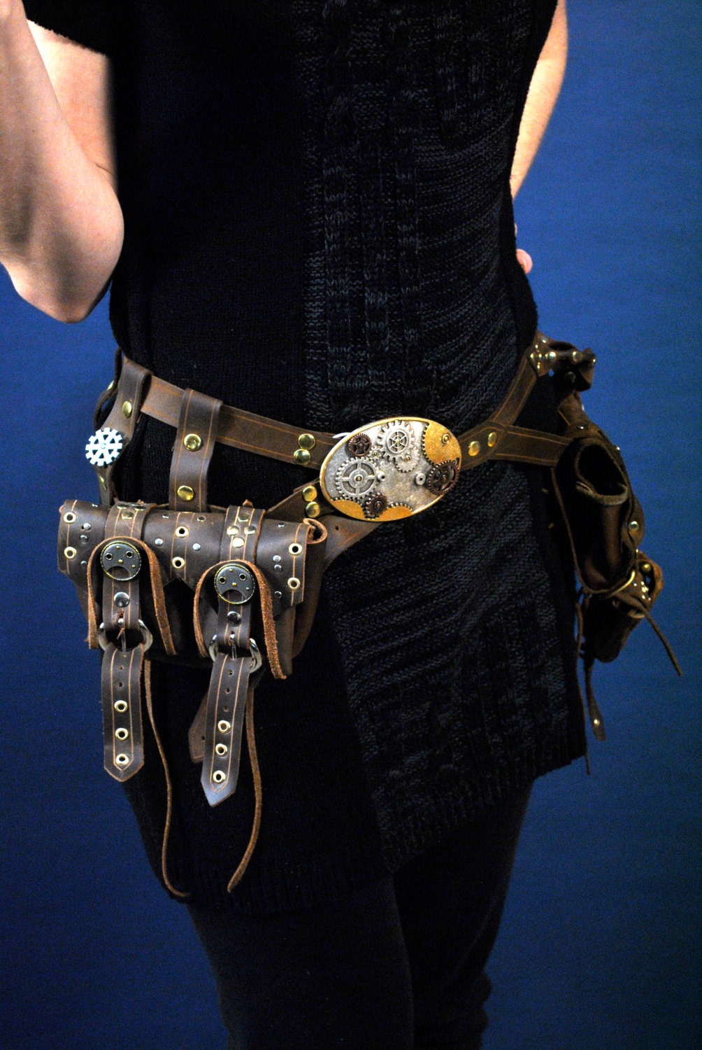 Holster Belt with Three Bags