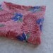 Vintage Feedsack. Vintage Fabric. Pink Tropical Blue Floral. Nice