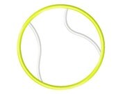 Digitizing Dolls Tennis Ball Applique Machine Embroidery Design 3x3 4x4 5x7 INSTANT DOWNLOAD