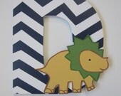 Dinosaur  Wood Letters Handmade nursery  safari animals Baby Boy wooden