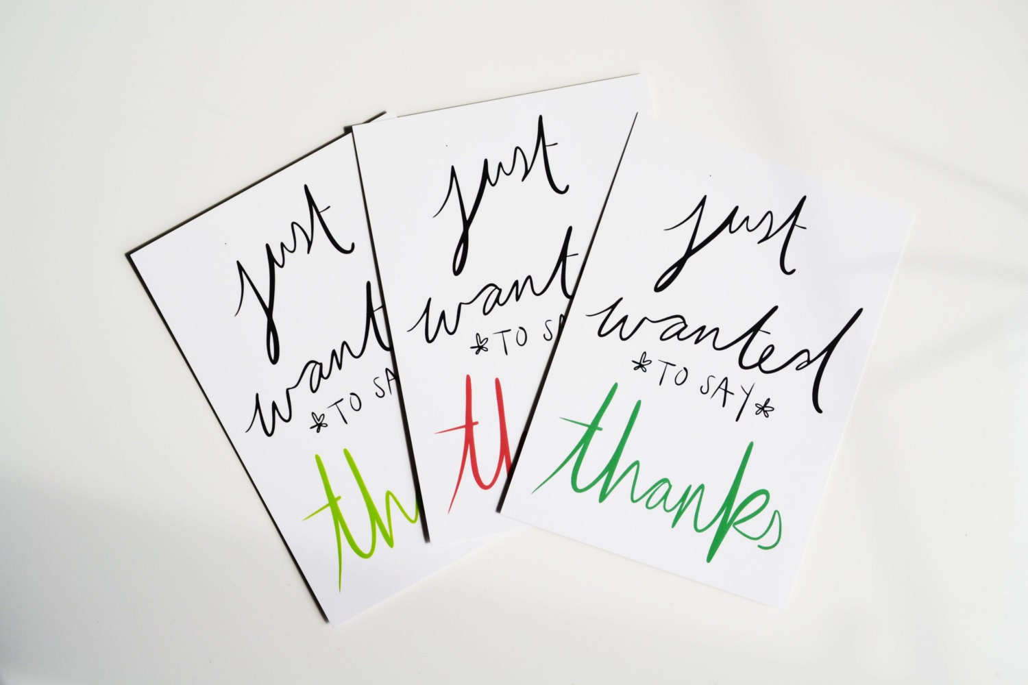 Thanks Trio of Postcard Prints