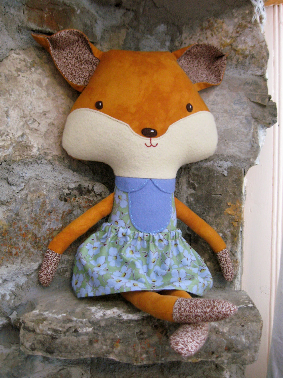 Plush Stuffed Girl Fox Softie Doll