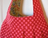 Red and Pink Polka Dot Big Ol' Shoulder Bag - Amy Butler Birdie Sling