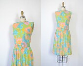 1960s Floral Dress / 60s Dress Set