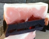 Nasty Meat with Blood Goat Milk Soap Bar in delicious Chocolate and Kokos Scent / The Perfect Weird Geekery Gift