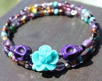 Day of the Dead Sugar Skull Bracelet