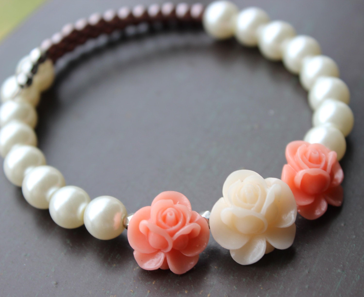 Day of the Dead Rose Bracelet