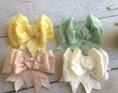 Macaroon Silk Bows