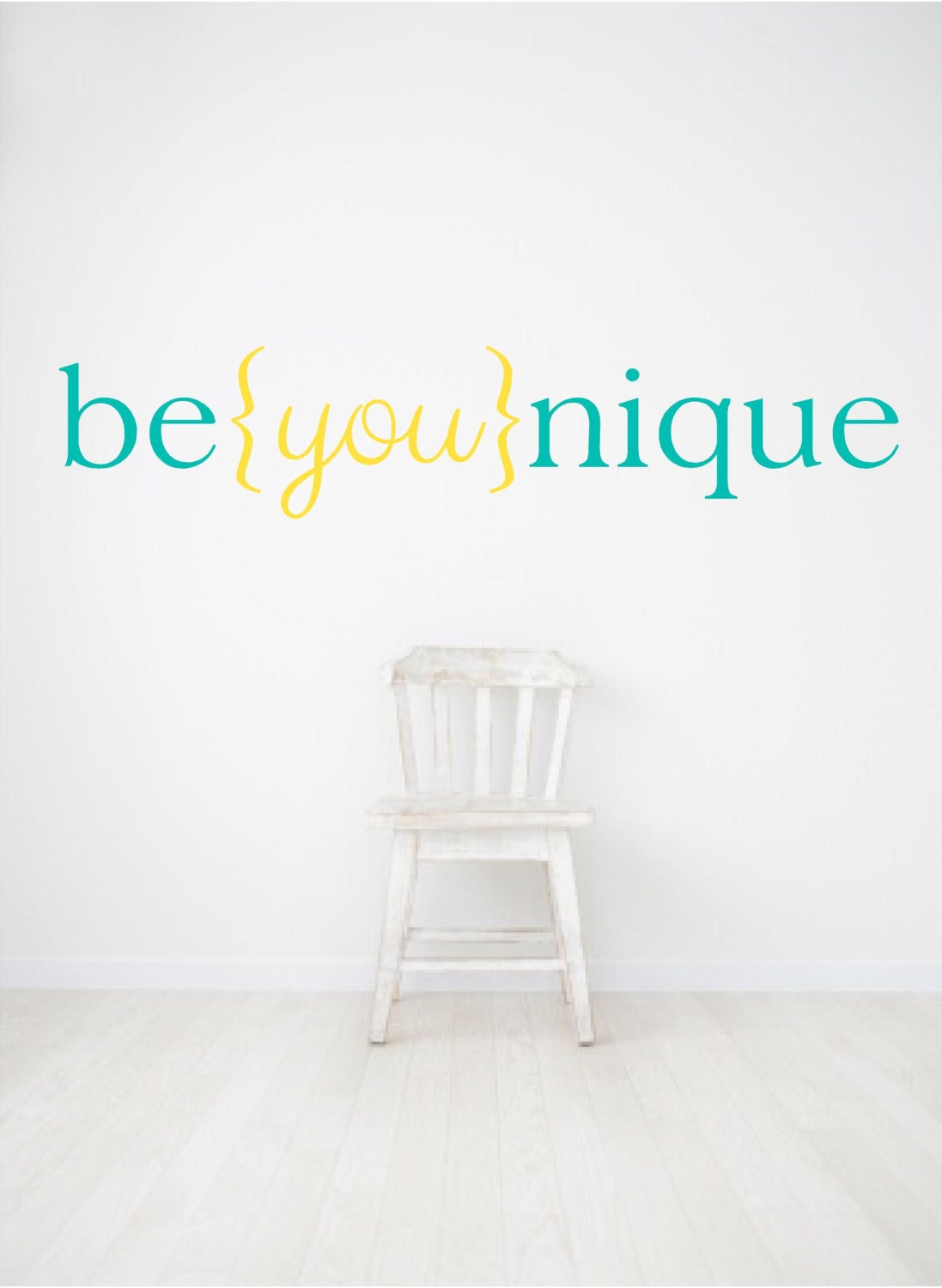 Be you nique, Beyounique, girls room decal, nursery decal, Wall Quotes Vinyl Decal