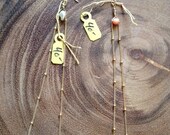 Long Chain Coral Pamela Earring