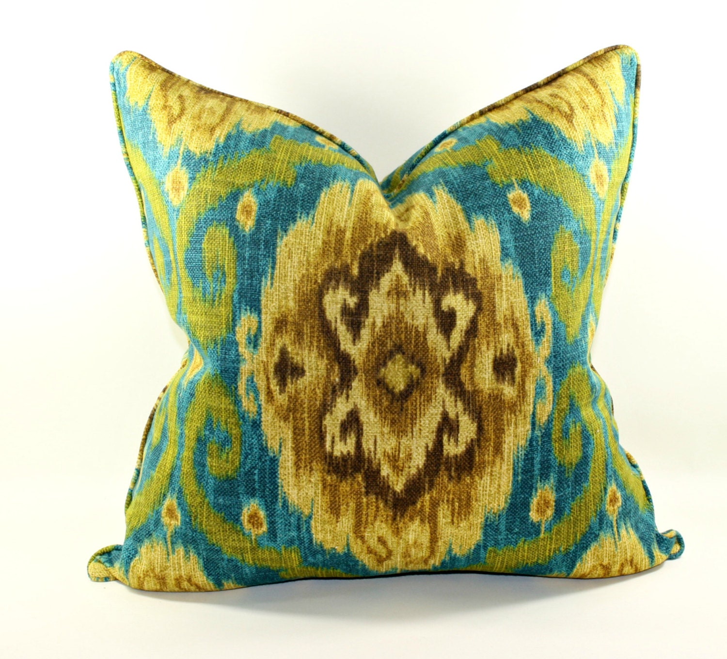 Iman Ubud in Jasper Decorative Pillow Cover, Pillow Cover, Cushion, Toss Pillow, Ikat Pillow