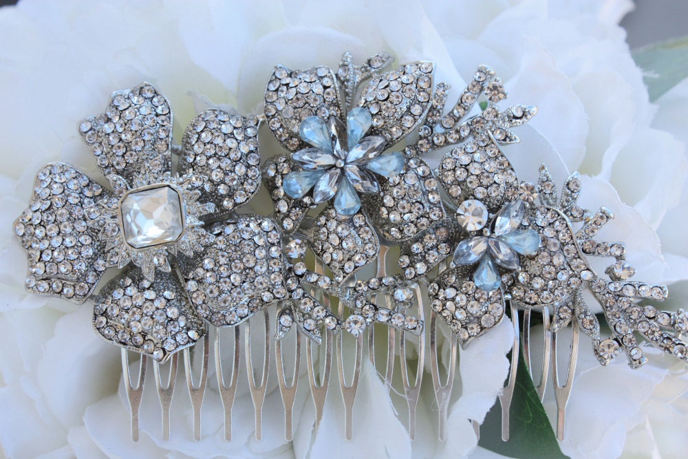 Large crystal hair comb,Bridal hair accessories, wedding hair comb rhinestone,crystal wedding comb, bridal hair comb crystal,bridal comb